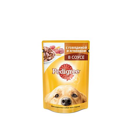 PEDIGREE с говядиной и ягненком